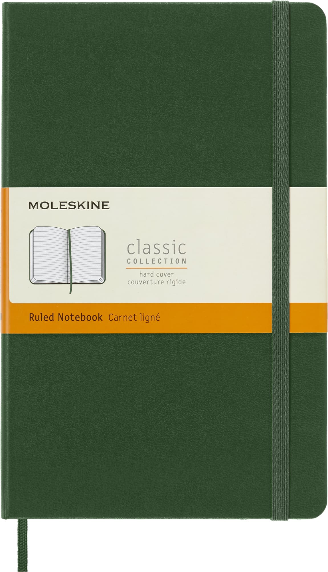Блокнот Moleskine CLASSIC Large 130х210мм 240стр. линейка твердая обложка зеленый