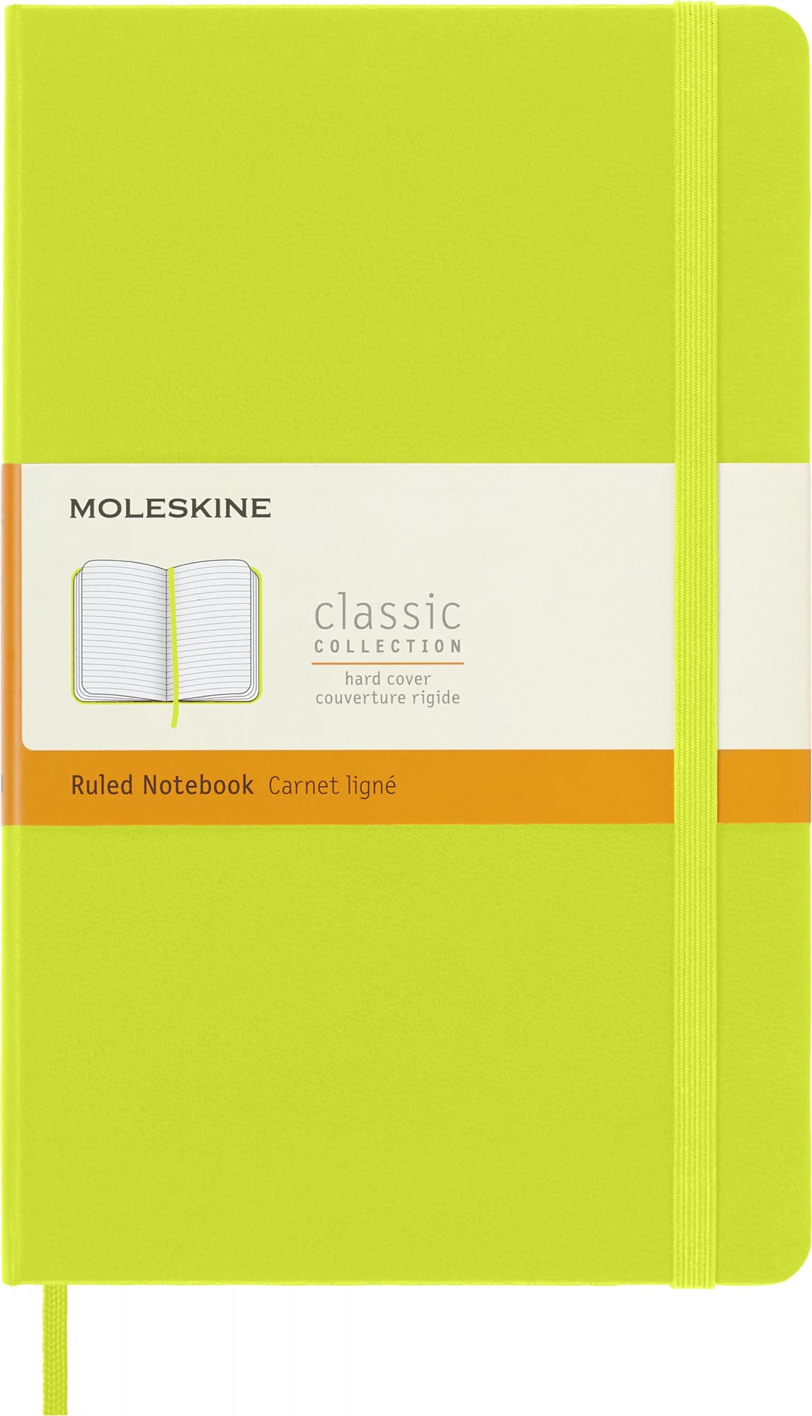 Блокнот Moleskine CLASSIC Large 130х210мм 240стр. линейка твердая обложка лайм