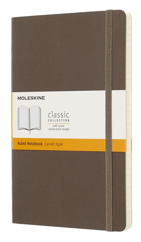 Блокнот Moleskine CLASSIC SOFT Large 130х210мм 192стр. линейка мягкая обложка коричневый