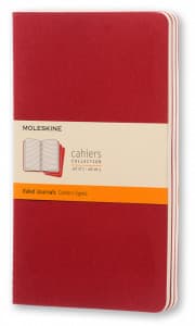 Moleskine Cahier Journal Large — клюква (3 шт.) — фото 1